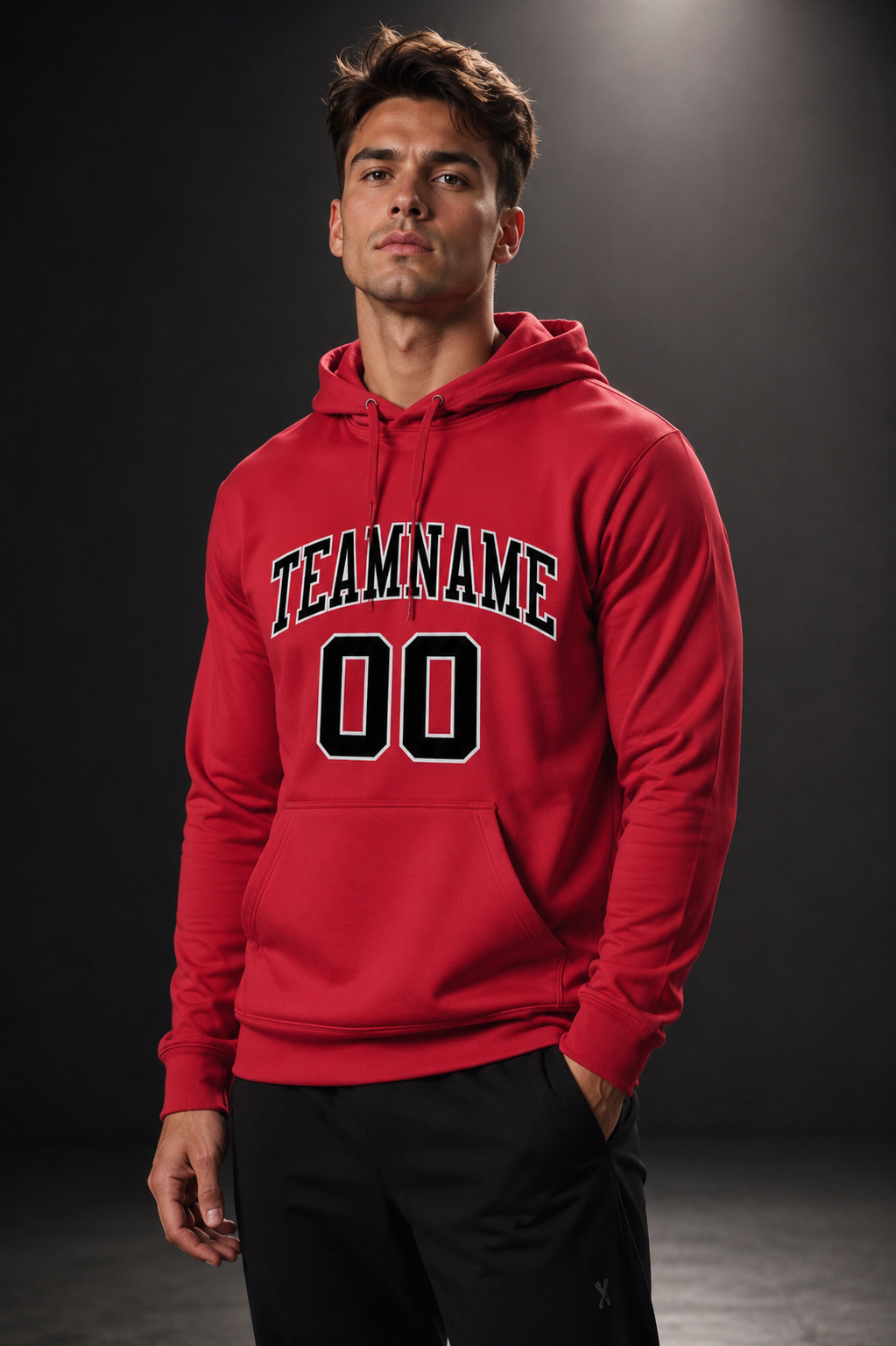 Classic Red Pullover Hoodie - Image 2